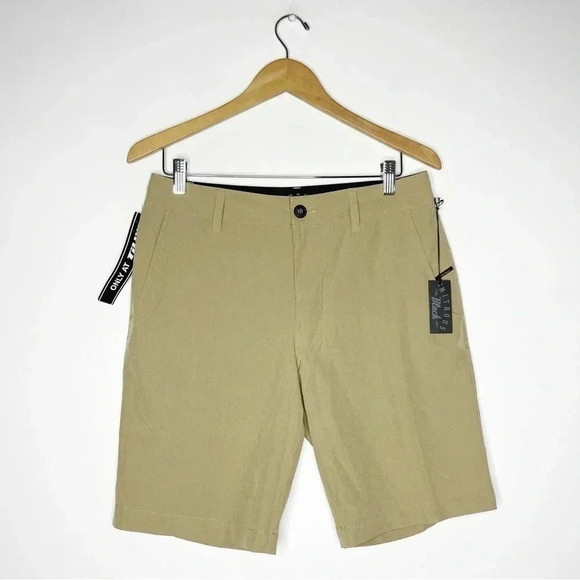 Nitrous Black Stretch Hybrid Performance Shorts Size 29 Khaki Tilly’s NWT - Picture 1 of 5